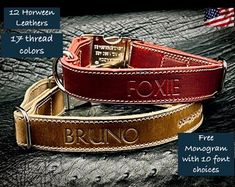 horween leather dog collar