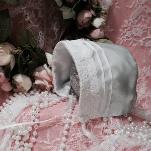 Abigail Heirloom Chrzest Bonnet Pasuje do Chrztu Kapci, Sukienki, Rozmiary dla Niemowląt i Małych Dzieci, Sukienki Błogosławieństwa, Ręcznie Robione