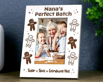 Nana Memories Picture Frame, Christmas Gift for Grandma, Personalized Family Christmas Gift from Grandkids  | FRA-W147