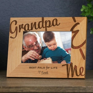 Grandpa & Me Picture Frame, Gift for Papa, First Grandpa Gift, New Papa Gift, Personalized Father's Day Gift