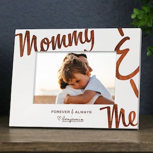 New Mom Personalized Picture Frame, First Mothers Day, New Mommy Gift, Gift for Wife image 1