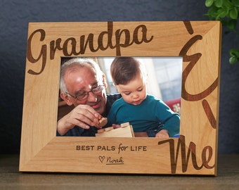 Grandpa & Me Picture Frame, Gift for Papa, First Grandpa Gift, New Papa Gift, Personalized Father's Day Gift