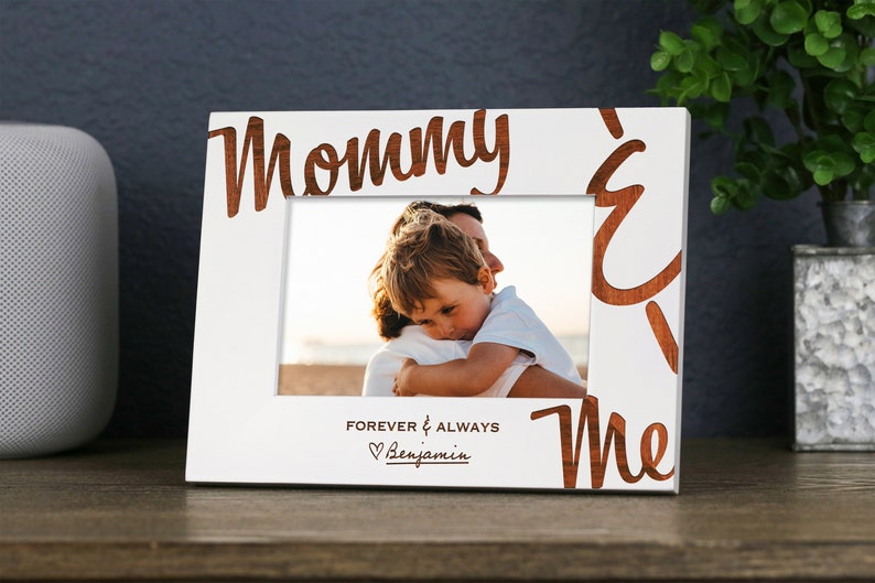 New Mom Personalized Picture Frame, First Mothers Day, New Mommy Gift, Gift for Wife image 1