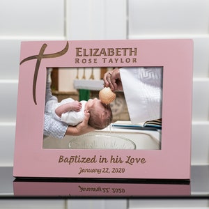 Baptism Picture Frame Personalized, Dedication Frame, Christening Frame Personalized