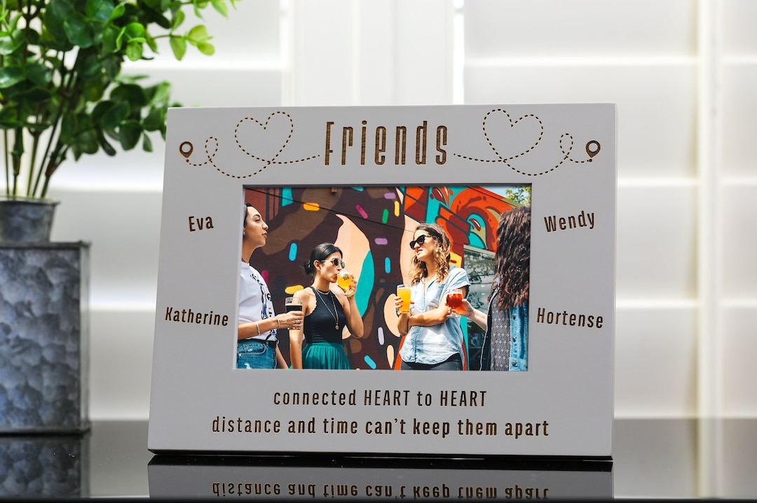 Friendship Distance Picture Frame, Personalized Gift for Friend, Sister ...