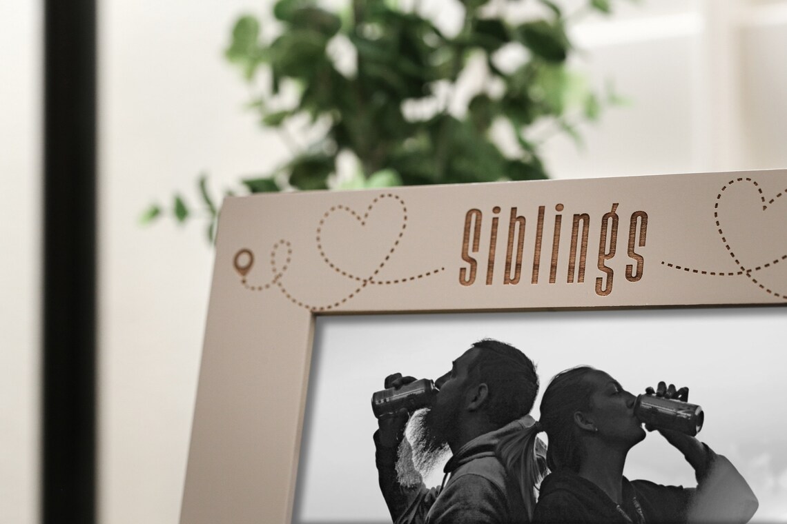 Friends Long Distance Picture Frame Siblings or Sister | Etsy