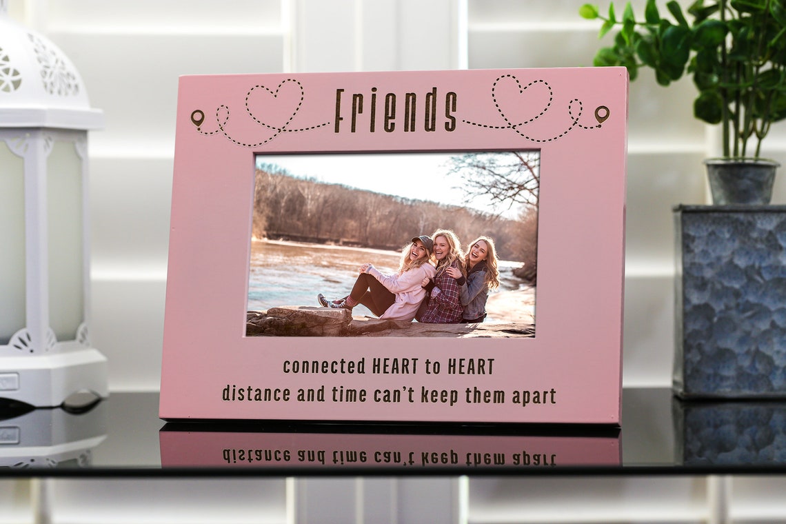 Friends Long Distance Picture Frame Siblings or Sister Etsy