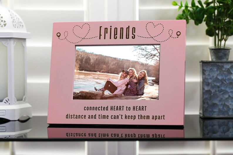 Friends Long Distance Picture Frame Siblings or Sister Etsy