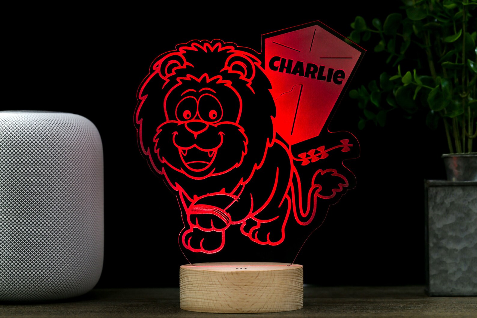 Lampe de décor lion pour enfants lumière de nuit led Etsy France