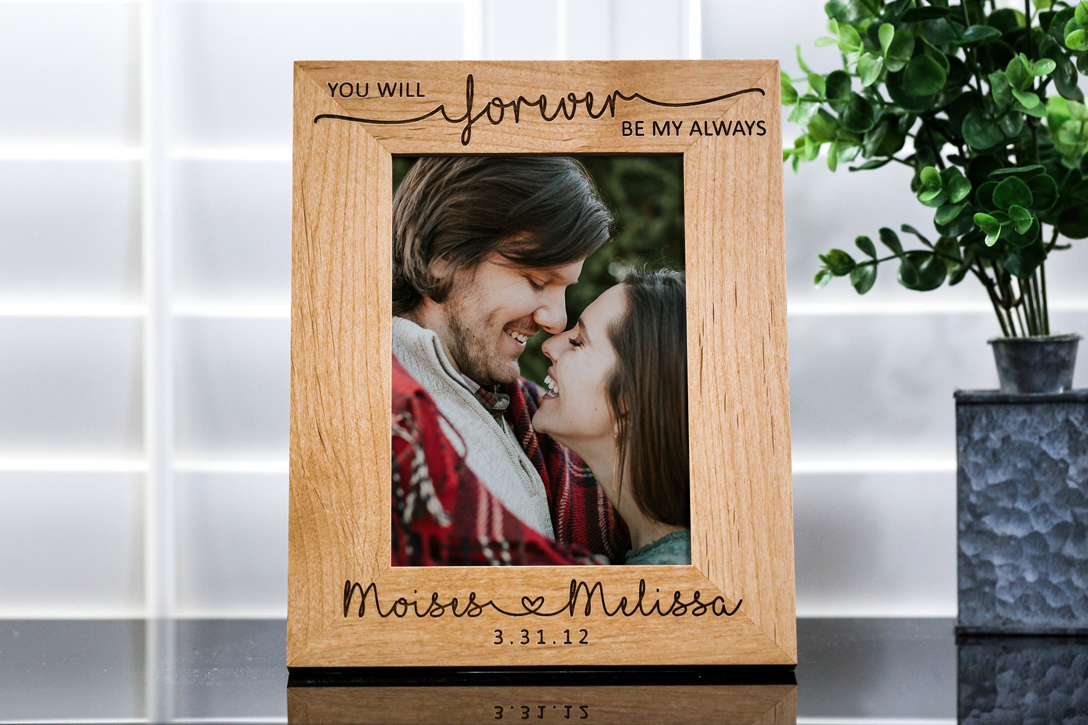 Forever Wedding Frame Personalized Wedding Gift Anniversary