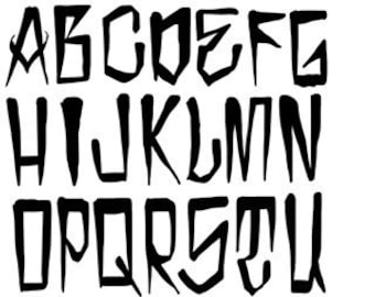 Fonte de Halloween TTF SVG PNG