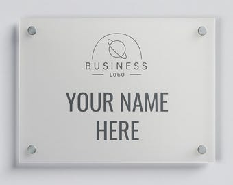 Aangepast bord met ACM-bedrijfslogo – gebruik binnen en buiten