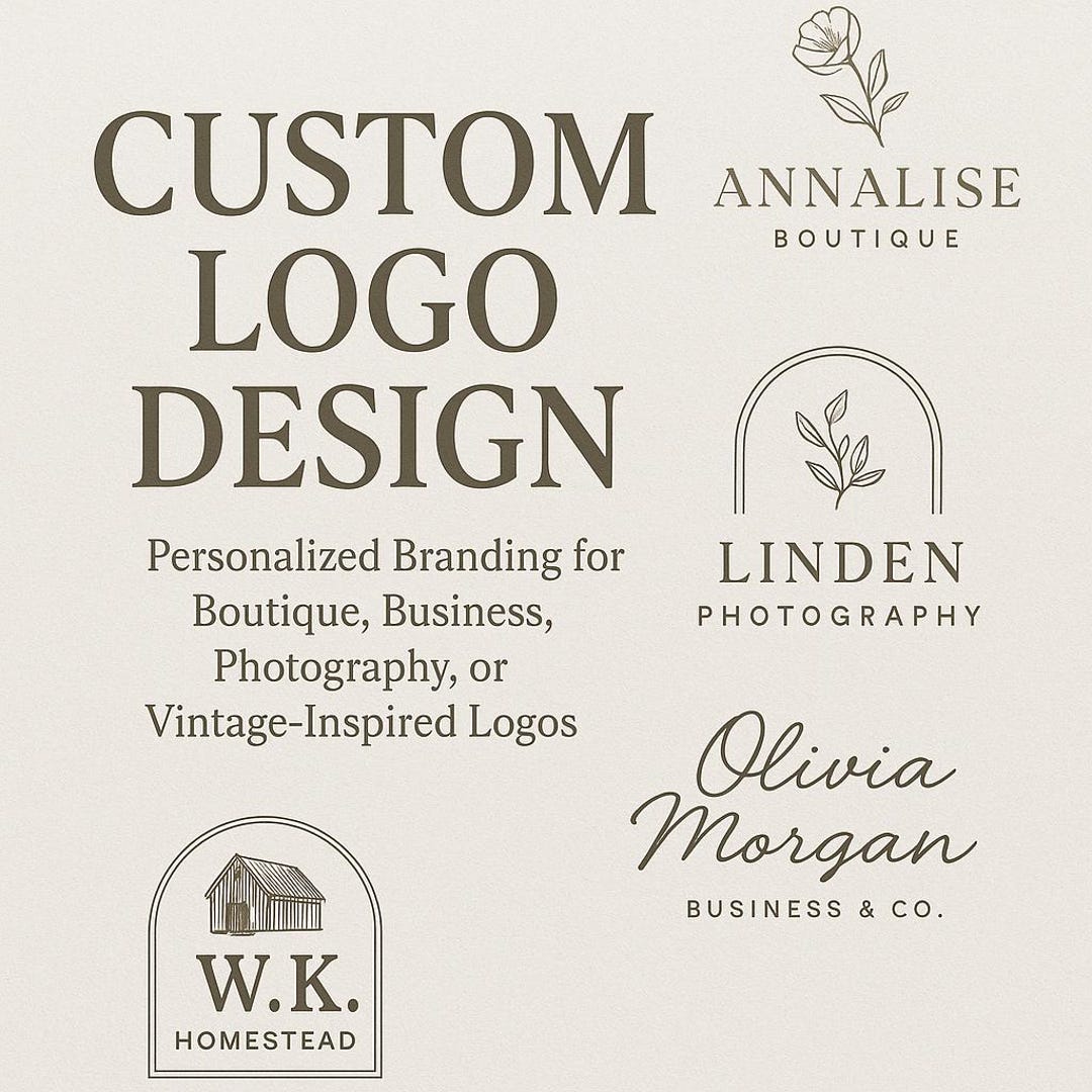 Custom Logo Design – Personalized Branding for Boutique, Business ...