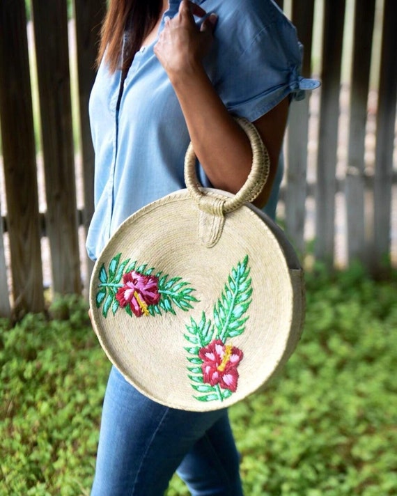 Bolso rafia redondo mango new arrivals
