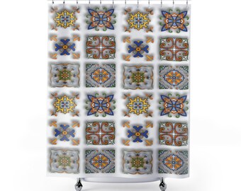 Great Description About Spanish Style Shower Curtain