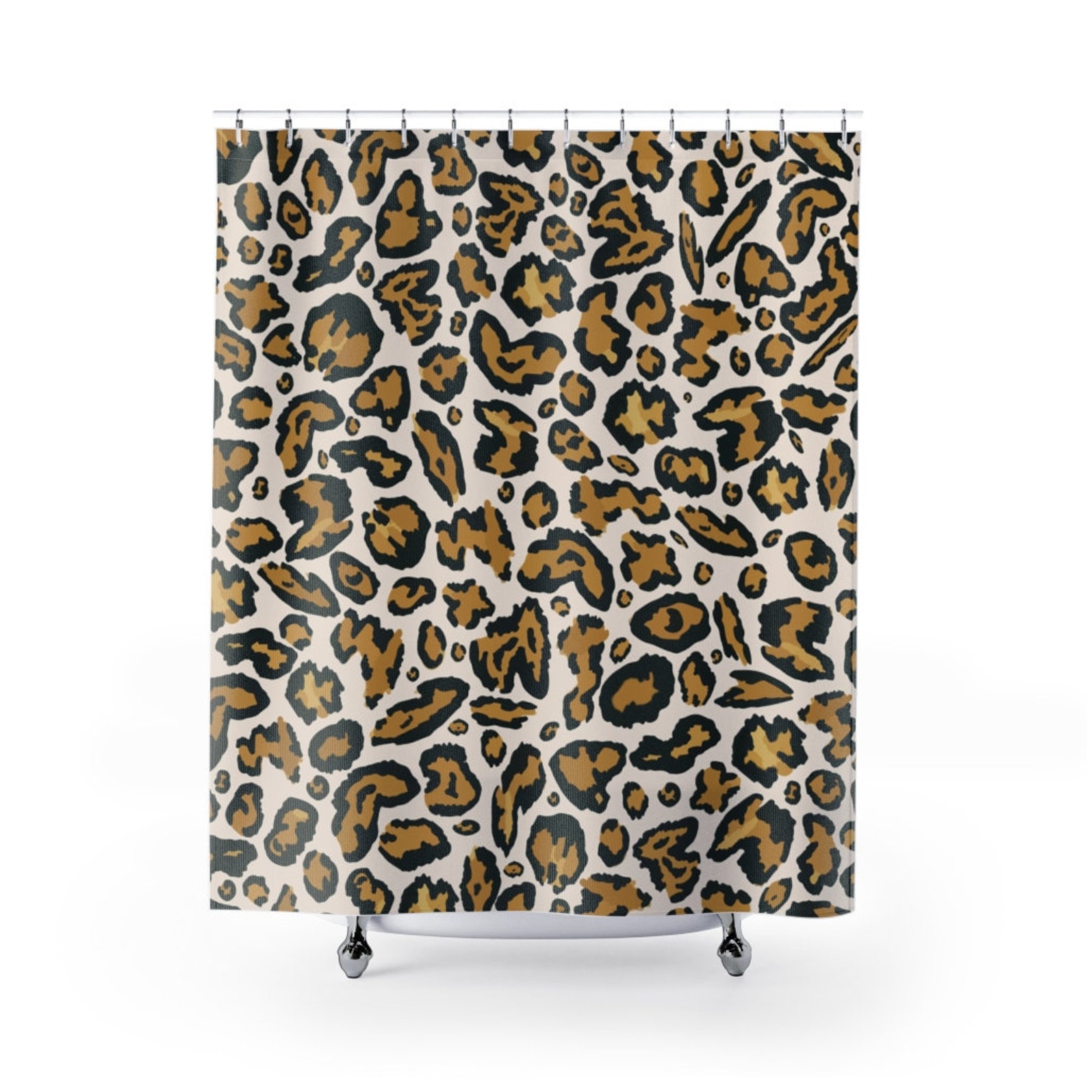 Animal Print Shower Curtain Cheetah Print Shower Curtain - Etsy