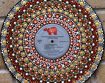 Staying Alive - Dot Painted Record