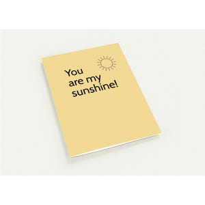 Tarjetas de cumpleaños "Eres mi sol" - Paquete personalizado de 10 - Tarjetas plegadas con estilo