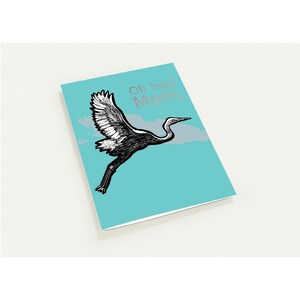 Lot de cartes amusantes pour la fête des mères - oeuvres d'art originales pour tableau à gratter Héron