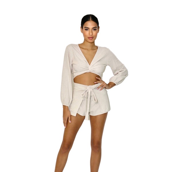 Wrap Short - Linen