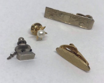 Four Vintage Tie Pins