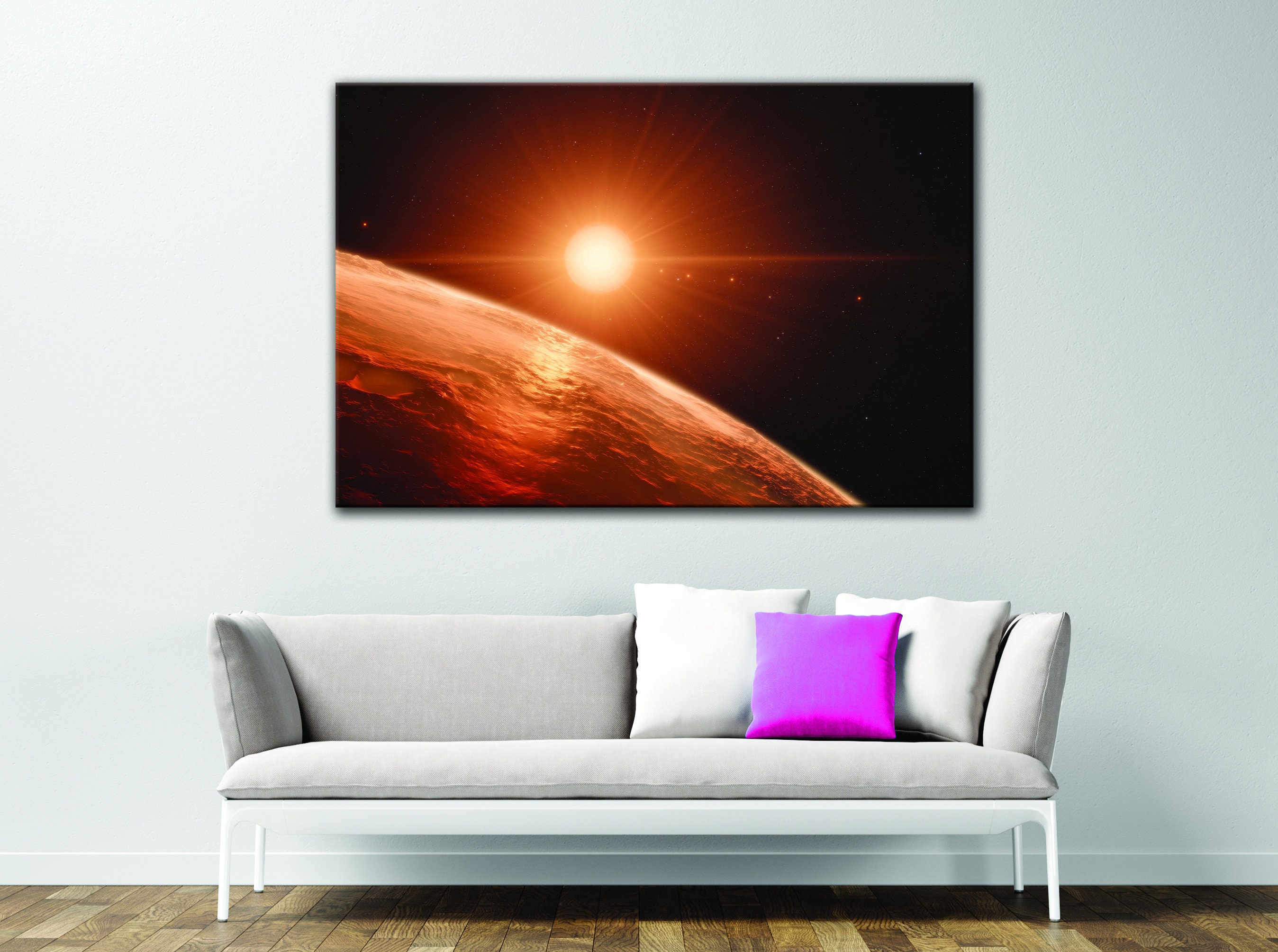 Mars Canvas Art 5 Pieces Mars Wall Art Mars View Etsy
