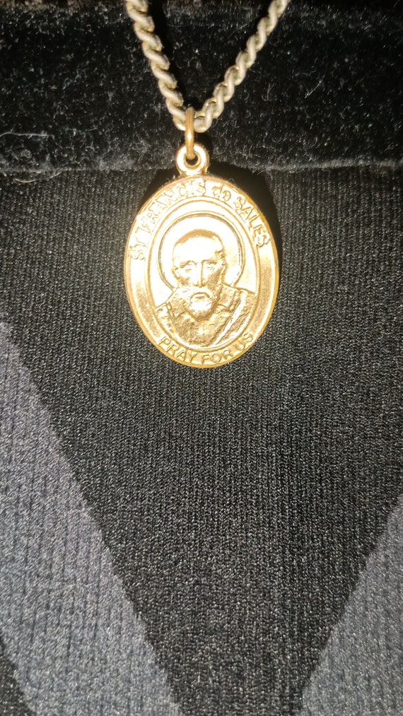 12k gold  GF saint Francis pendant