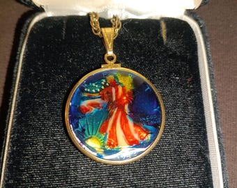 1942 Silver Half Dollar painted