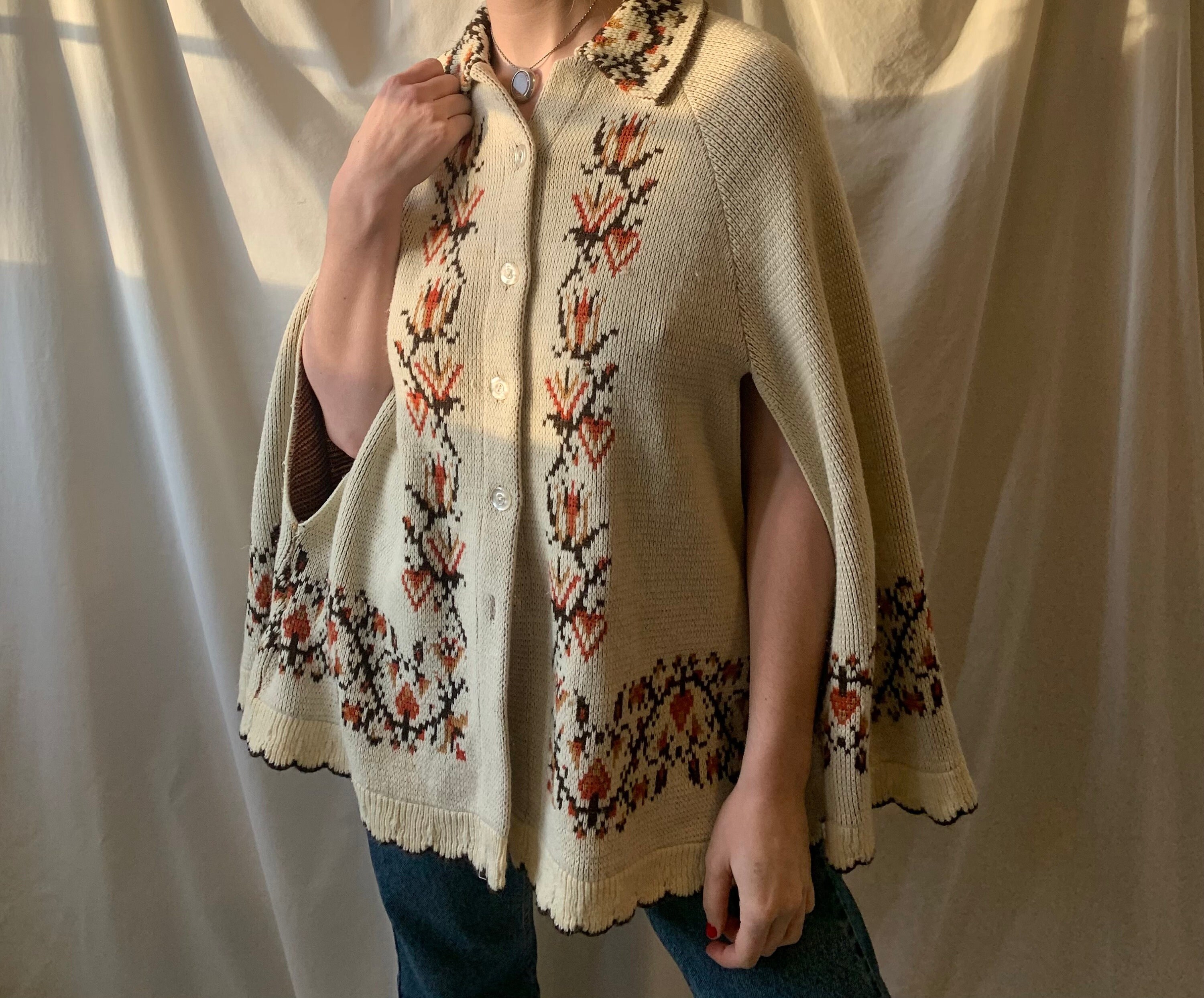 Jcpenney poncho sweater outlet