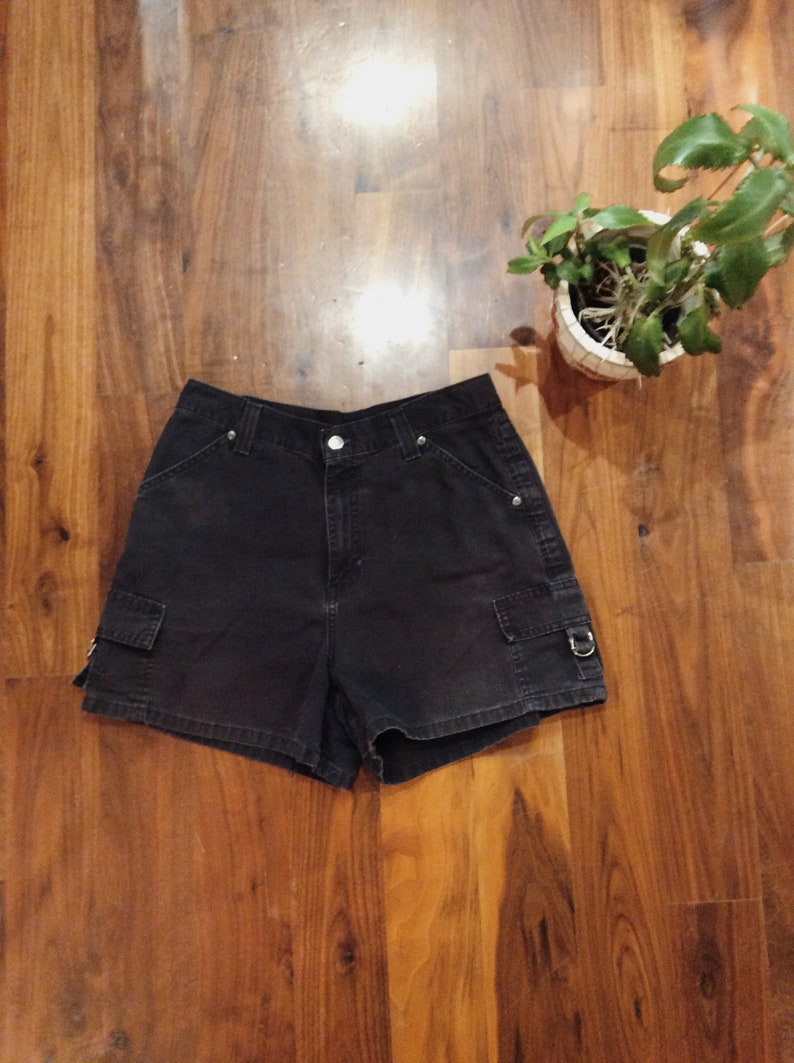 Vintage Lee Black Shorts with Buckles by Blume Vintage