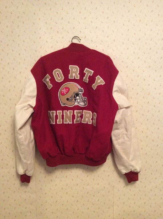 Vintage San Francisco 49ers Leather and Wool Lette