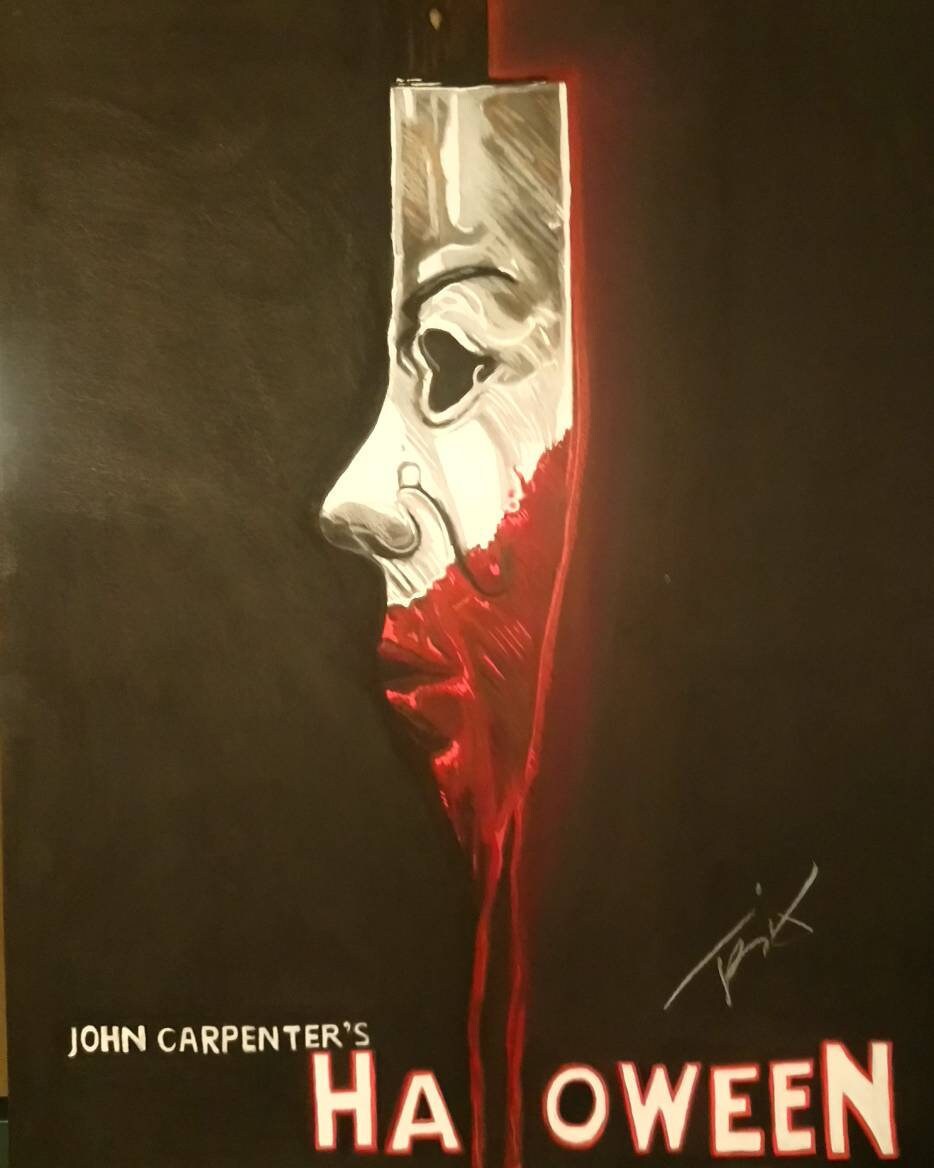 michael myers painting etsy