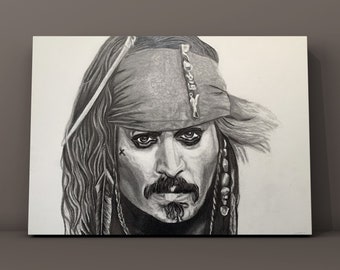 ジャック・スパロウの絵のプリント - Etsy 日本