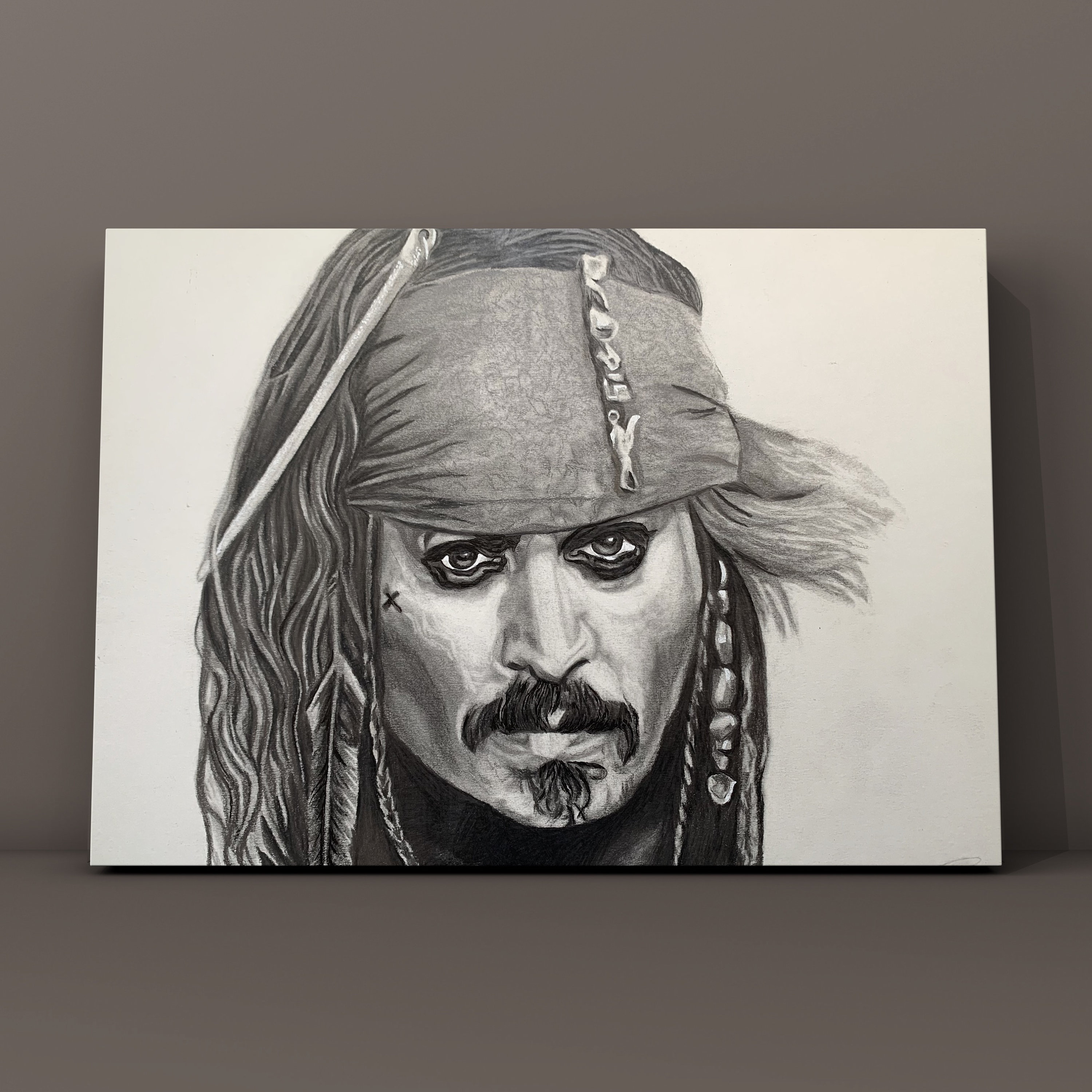 TAKASHI「ジャック・スパロウ」鉛筆画 ジャック・スパロウ 鉛筆画 完成 | masamsa 鉛筆画 イラスト