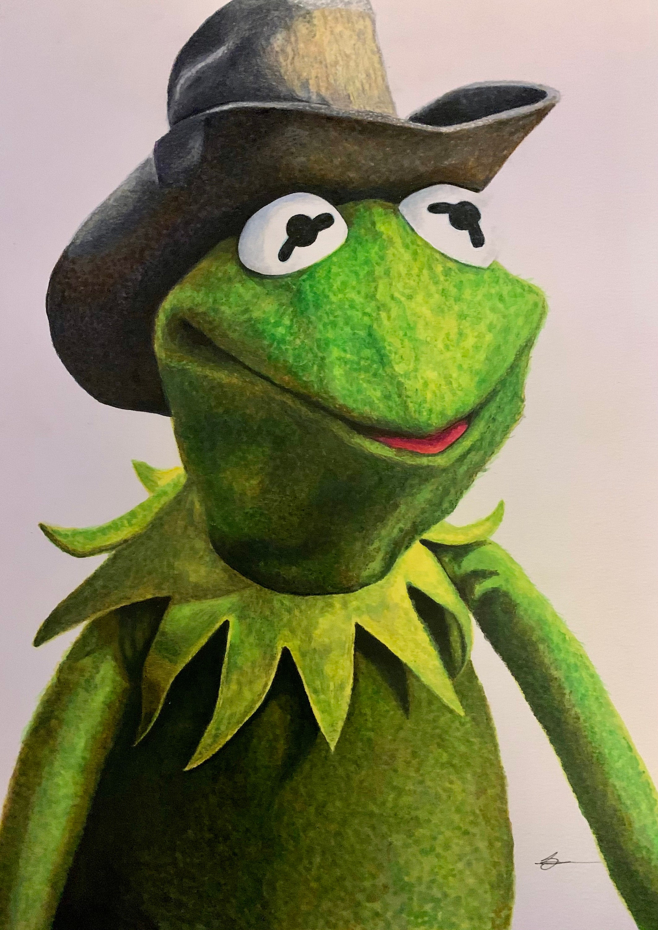 Original Hand Drawn Art Kermit The Frog The Muppets Etsy 日本