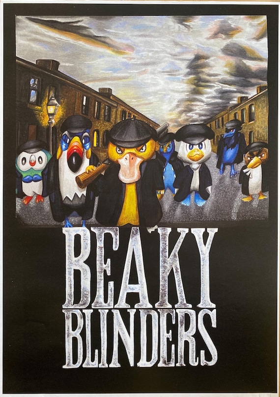 Peaky Blinders Pokémon Hand Drawn Art Artwork Drawing Picture  Polychromos, Posca and Copic