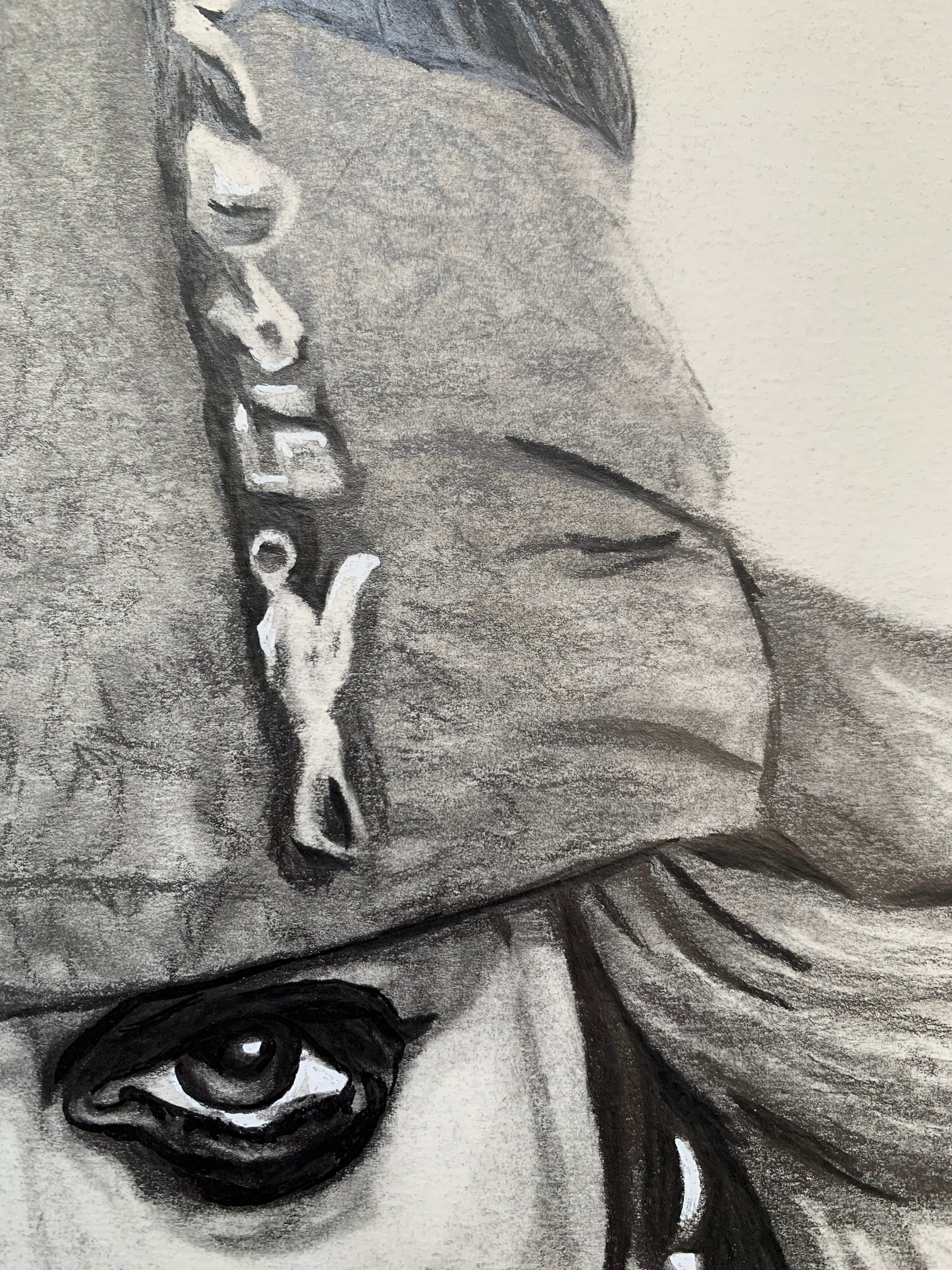 ジャック・スパロウのアート作品 – オリジナル手描き鉛筆画（A3サイズ