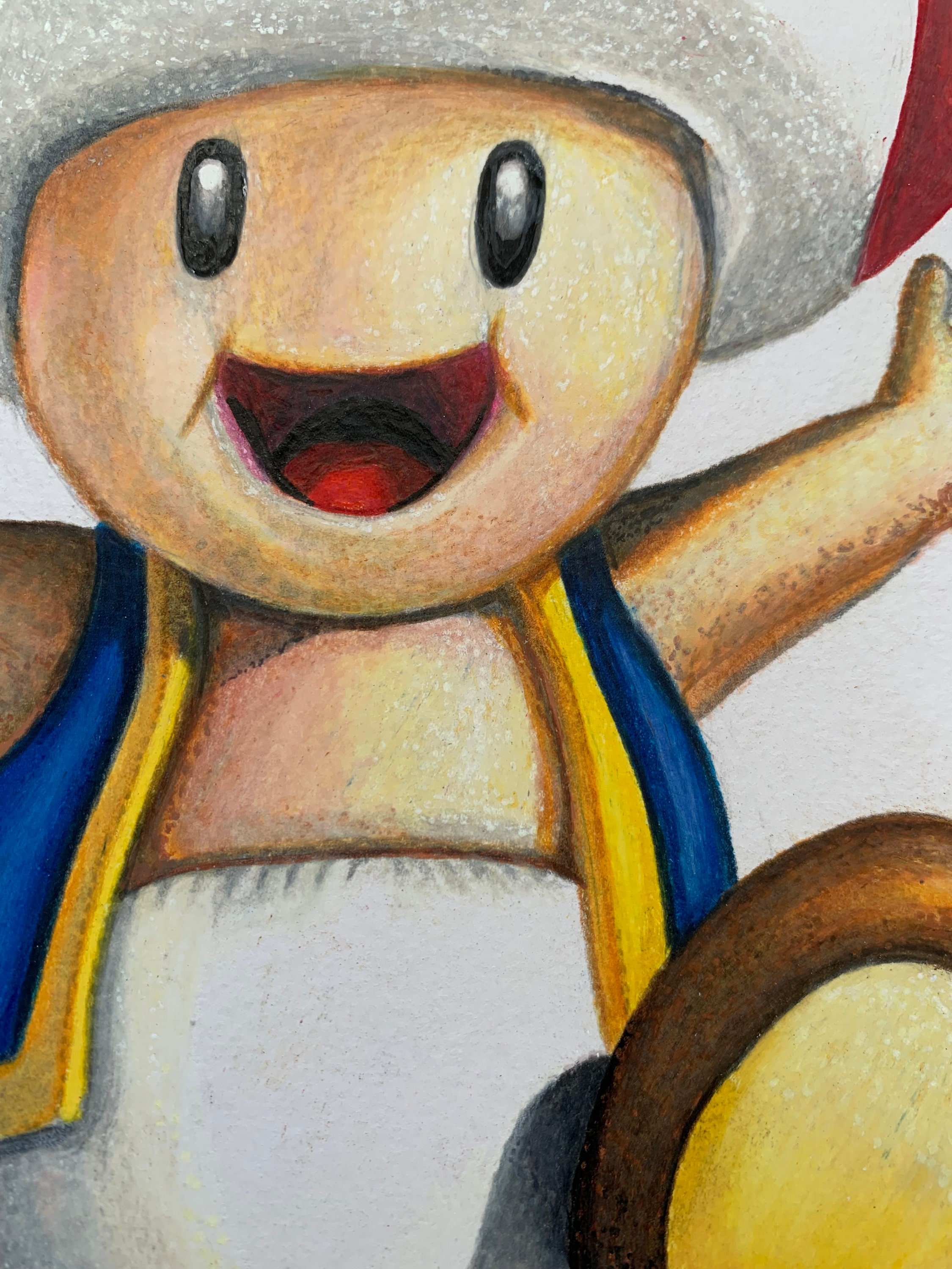 Dibujo de Toad Mario con rotuladores Posca! 