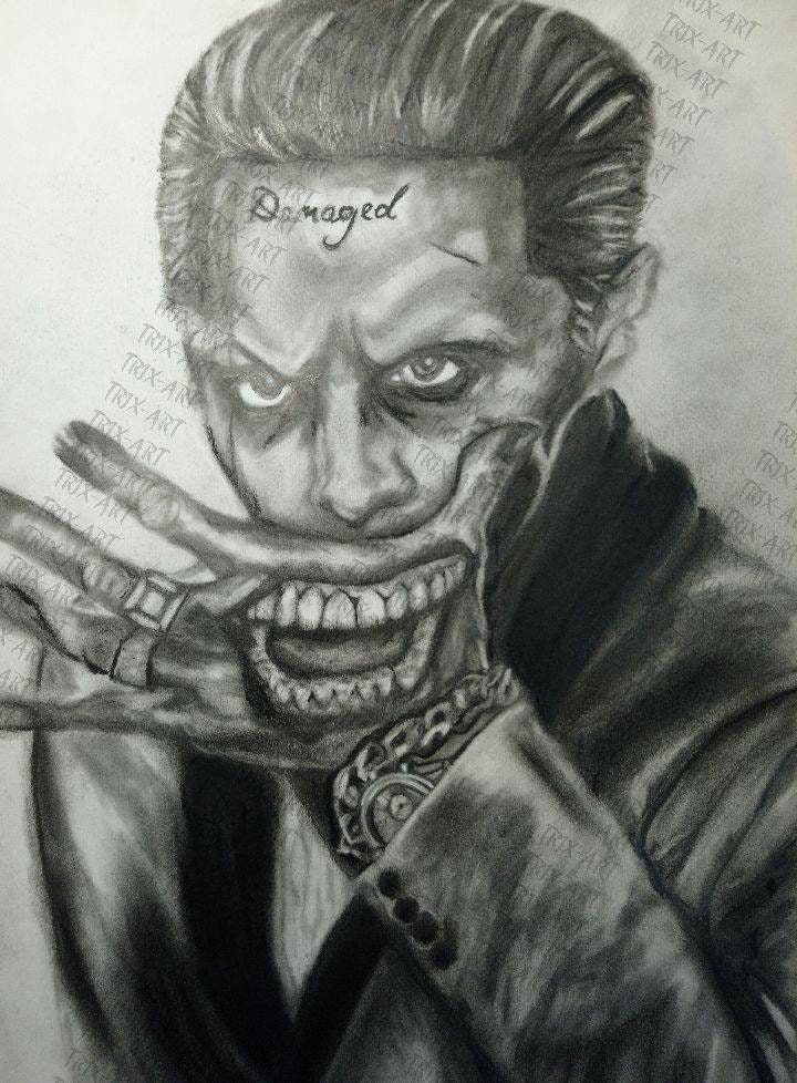 Original Art Dc Comics The Joker Suicide Squad Jared Etsy