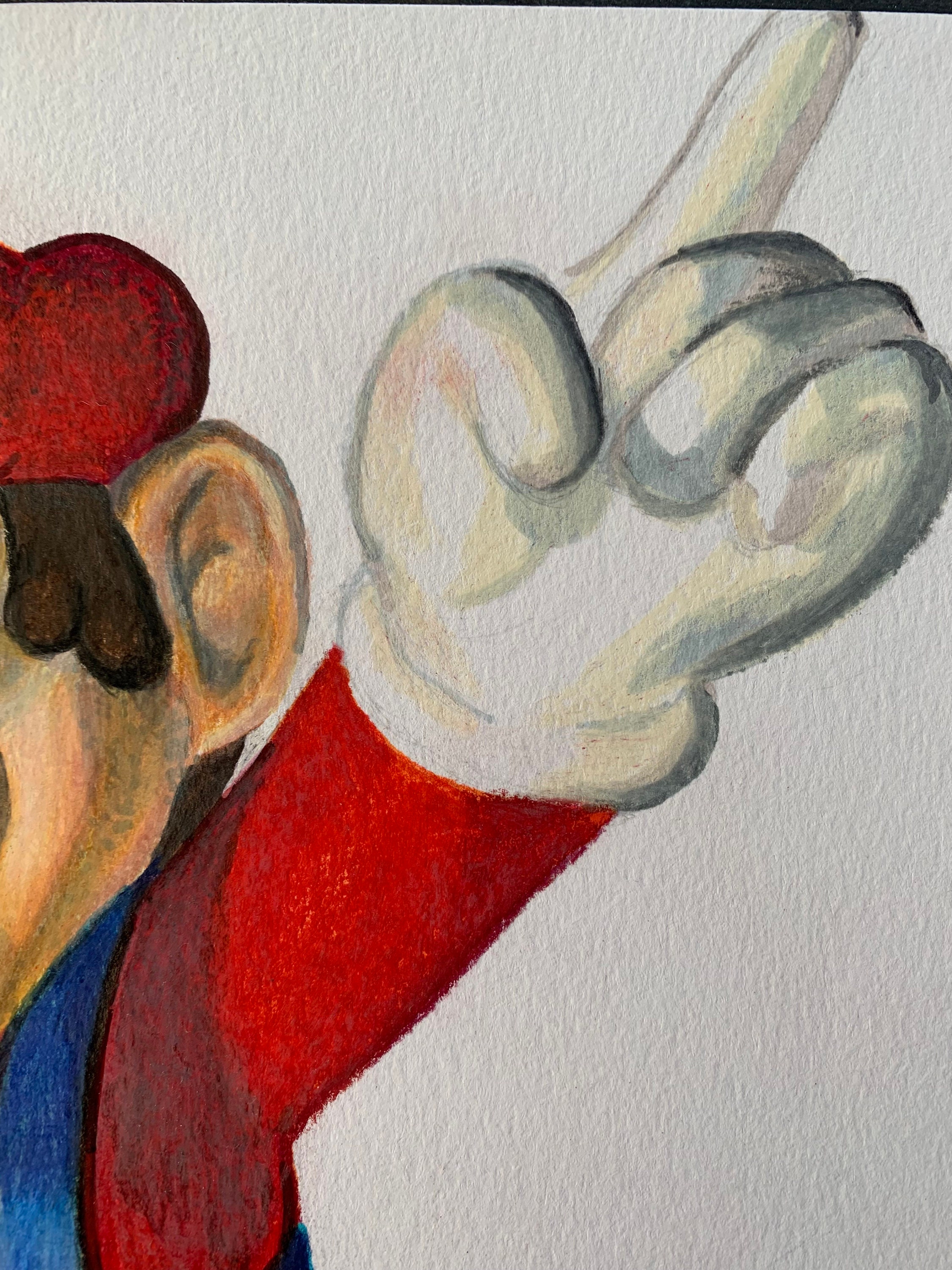 マリオ 武士 アート 手描き A4サイズ 【公式通販】