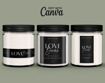 Candle Labels - Etsy
