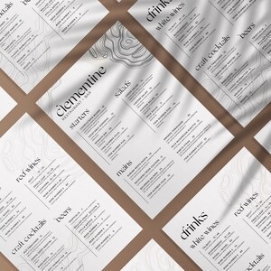 Restaurant Food Menu With Canva, Business Menu Template, Editable DIY ...