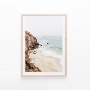 Beach Wall Art, Beach Print, Coastal Wall Art, California Coast Art, Bedroom Wall Art, Living Room Wall Art Poster, Digital Download