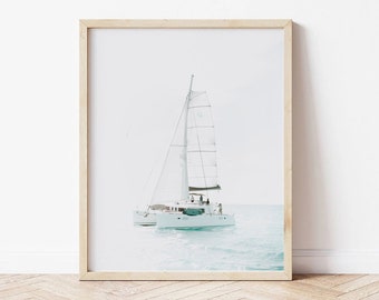 Boat Wall Art, Coastal Print, Coastal Wall Art, Ocean Photography, Digital Wall Art, Printable