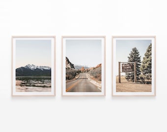 Colorado Wall Art Set of 3, Digital Download, Printable Wall Decor, Rocky Mountain Photography, Nature Wall Art, Home Decor