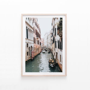Digital Art Print of Venice Italy, Venice Canal Wall Art, Architecture Print, Printable Wall Art, Digital Download