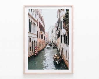 Digital Art Print of Venice Italy, Venice Canal Wall Art, Architecture Print, Printable Wall Art, Digital Download