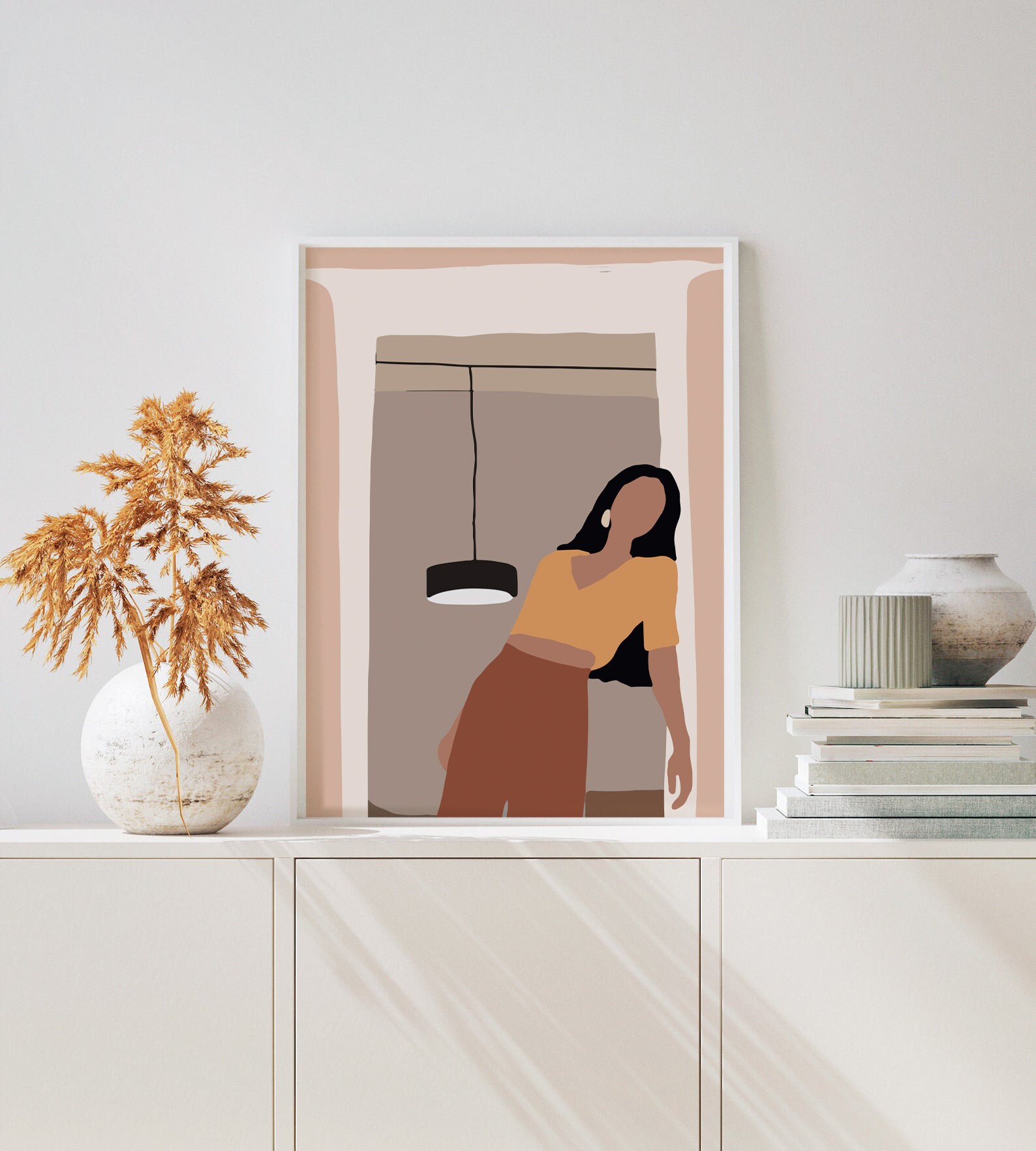 Abstract Woman Wall Art Modern Wall Art Modern Woman Etsy