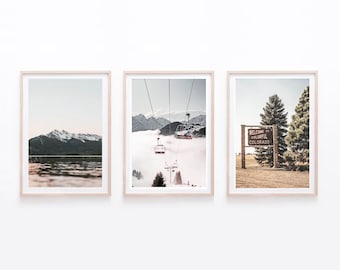 Colorado Wall Art, Set of 3 Digital Download, Printable Wall Decor, Mountain Photography, Nature Wall Art, Home Decor, Instant Download