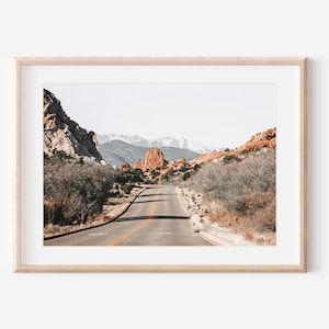 Colorado Interstate 70 Print, Mountain Landscape Wall Art, Digital Download, Printable Wall Art, Colorado Wall Decor